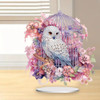 Peacock Diamond Painting Desktop Decorations Cage Bluebird 5D DIY Diamond Art Tabletop Decorations for Home Office Desktop Decor