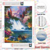 HUACAN DIY Diamond Painting Waterfall Landscape 5d Handicraft Full Square Diamond Embroidery Cross Stitch Mountain Wall Art