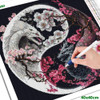 AZQSD 5d Diamond Painting Dragon Animal Mosaic Cross Stitch Kits Picture Of Rhinestones Embroidery Sale Tai Ji Gift Handmade