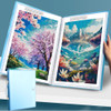 60 Page Diamond Painting Storage Book Portfolio Presentation Storage Book Clear Pockets Large Folder Photo Album Stationery Tool