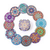 12pcs Diamond Art Coasters With Holder Diy Mandala Pattern Drink Cup Cushion Strong Adhesion Diamond Painting Kits For Crafts