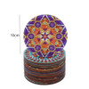 12pcs Diamond Art Coasters With Holder Diy Mandala Pattern Drink Cup Cushion Strong Adhesion Diamond Painting Kits For Crafts