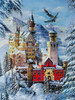 5D Diamond Painting Winter Landscape Cross Embroidery Diamond Embroidery Snowflake Landscape Water Diamond Mosaic Art Painting