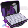 60 Bottles Diamond Painting Accessories Tools Storage Containers Bag Diamond Painting Tool Pen Carry Case Mosaic Storage Box
