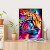 HUACAN AB Diamond Painting Animal DIY Full Embroidery Complete Kit 5D Mosaic Colorful Leopard Handmade Products Home Decor