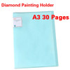 New Storage File Folder A3 30 Pages Diamond Painting Transparent Album Book Cover Large Photo Album Book Diamond Painting Holder