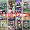 AB DIY 5D Diamond Painting Cartoon Girl Princess Rhinestone Picture Home Decor Full Drill Embroidery Mosaic Art Cross Stitch Kit