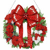 Christmas Wreath 5D Diamond Painting Hanging Ornament Diamond Embroidery Art Painting Garland Kit 2023 New Year Gift Decoration