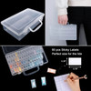 64 Grids Diamond Painting Tool Box Container Craft Storage with Adjustable Dividers for Beads, Art DIY, Crafts, Jewelry, Plastic