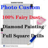 Fairy Dust Drills Full Square Mystery Crystal Diy Diamond Painting Cross Stitch Embroidery Mosaic Rhinestones Decor Photo Custom