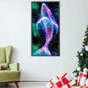 5D DIY Full Round Drill Partial AB Diamond Painting Starry Whale Decor 45x85cm