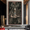 Artemisa Witch Wolf 5D DIY AB Drills Diamond Painting Gothic Dark Fantasy Vampire Art Cross Stitch Mosaic Embroidery Home Decor