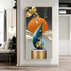 Abstract Solid Geometry Large 5D DIY Diamond Painting Golden Ginkgo Leaf Deer Cross Stitch Full Diamond Mosaic Embroidery W163