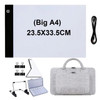 A4 LED Light Pad For Diamond Painting Kit With USB Powered Light Pad Adjustable Brightness,Bracket ,Clip And Storage Bag