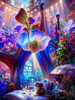 AZQSD Diamond Embroidery House Fantasy Needlework Art Handmade Gift Painting New Collection Landscape Garden Rhinestones