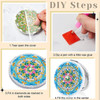DIY Compact Mirror with Diamond Painting 4Pcs Diamond Painting Pocket Mirror Set Cover Portable Folding Mirror Diamond Painting