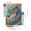 30*40CM 5D DIY Full Round Drill Diamond Painting Purple Azure Dragon Kit Home Decoration Art Craft Mosaic Painting