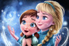 Disney Frozen Cartoon Princess Anna And Elsa DIY Diamond Painting Embroidery Rhinestones Cross Stitch Children's Birthday Gift