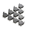 10Pieces CR2032 3V Button Coin Cell Socket Holder Case Mini Storage Box Black Color Button Cell Holder