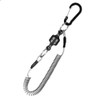 Fishing MRC Strong Magnetic Carabiner Quick Release Clips Net Holder with Coil Lanyard Anti-Drop Rope Clip Buckle Fishing Tool