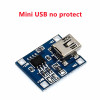 1A 18650 Lithium Battery Protection Board Type-c/Micro/Mini USB One Plate Module Charging Module TP4056 with Protection