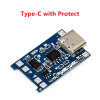 1A 18650 Lithium Battery Protection Board Type-c/Micro/Mini USB One Plate Module Charging Module TP4056 with Protection