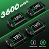 BEBONCOOL X500 4×3600 mWh Batteris with RGB Battery Charger For XBOX ONE S/X and Serise X/S Rechargable Batteris For XBOX
