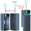 DIY Big-capacity Power Bank Shell 5V 9V 12V 5A USB QC4.0 PD 22.55W Super-Charge VOOC Wireless Charge 18650 Li-ion Battery cell