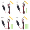 Y5GE LR03 AAA Battery USB Power Supply Cable Replace 1 to 4pcs AAA 1.5V Battery For Electric Toy Flashlight Clock