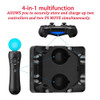 4 in 1 Controller Charging Dock Station Stand For PS4 Game Joystick Game Handle Power Supply Base Stand For PS Move Accessories