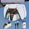 Dual Controller Charger For PS5 Charging Dock Automatic Power Off USB Type-C Fast Charging Station For Playstation 5 Dualsense