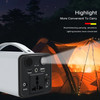 Portable Solar Power Station 220V 45000mAh Solar Generator Outdoor Camping RV Power Stations Portable Battery Emergency Lighting