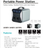 Ctolity Portable Power Station Lifepo4 220V External Battery Electric Solar Generator Outdoor Camping Bank Supply 300/500/1000W