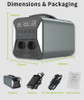 2000W Portable Backup Power Station Lifepo4 Extral Battery Solar Generator Camping Solar RV PowerStation 1000W 500W 300W 220V