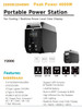 2000W Portable Backup Power Station Lifepo4 Extral Battery Solar Generator Camping Solar RV PowerStation 1000W 500W 300W 220V