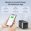 Dabbsson Portable Power Station DBS2300 with 200W Solar 2330Wh Panel Power bank LiFePO4 Battery Solar Generator for RV Camping