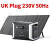 Dabbsson Portable Power Station DBS2300 with 200W Solar 2330Wh Panel Power bank LiFePO4 Battery Solar Generator for RV Camping