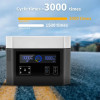 2000W Power Station with 2x200W Solar Panel 220V LifePo4 Battery Portable Solar Generator PD100W Fast Charging Emergency Backup