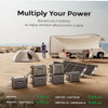 Dabbsson Portable Power Station DBS1300 with 2x210W Solar Panel 1330Wh Solar Generator Rechargeable battery for Camping Emergenc