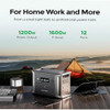 Dabbsson Portable Power Station DBS1300 with 2x210W Solar Panel 1330Wh Solar Generator Rechargeable battery for Camping Emergenc