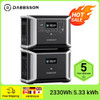 Dabbsson 5.33 kWh Expandable Portable Power Station DBS2300 with DBS3000B Extra Battery 1800W Solar Generator for RV Camping