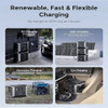 Dabbsson 5.33 kWh Expandable Portable Power Station DBS2300 with DBS3000B Extra Battery 1800W Solar Generator for RV Camping