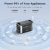 Dabbsson 5.33 kWh Expandable Portable Power Station DBS2300 with DBS3000B Extra Battery 1800W Solar Generator for RV Camping