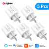 Tuya Wifi Zigbee 20A Smart Plug EU FR Timer Power Moinitor Socket Smart Home Automation Kits, Alexa Google Home Assistant Alice