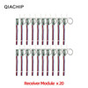 QIACHIP 40pcs 433.92Mhz Universal Wireless DC 3.6V-24V Remote Control Switch 1 CH RF Relay Receiver LED Light Controller DIY Kit