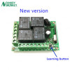 433.92 Mhz Universal Wireless Remote Control Switch DC12V 4CH relay Receiver Module With 4 channel RF Remote 433 Mhz Transmitter