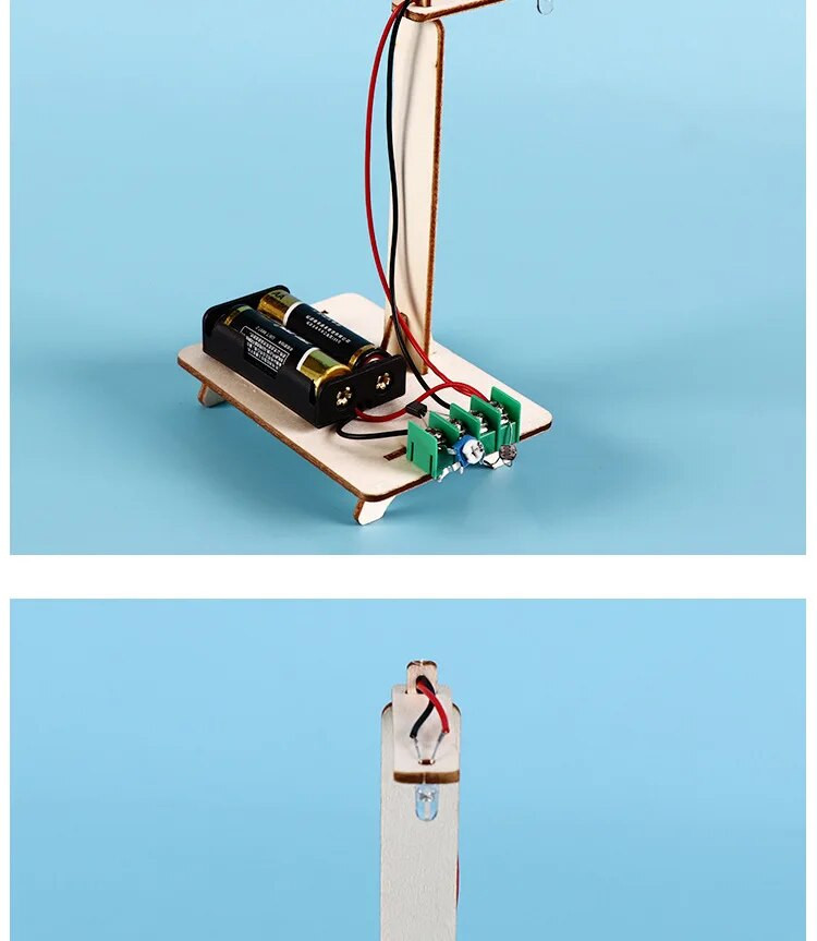Student science and technology small production invention DIY wind ...