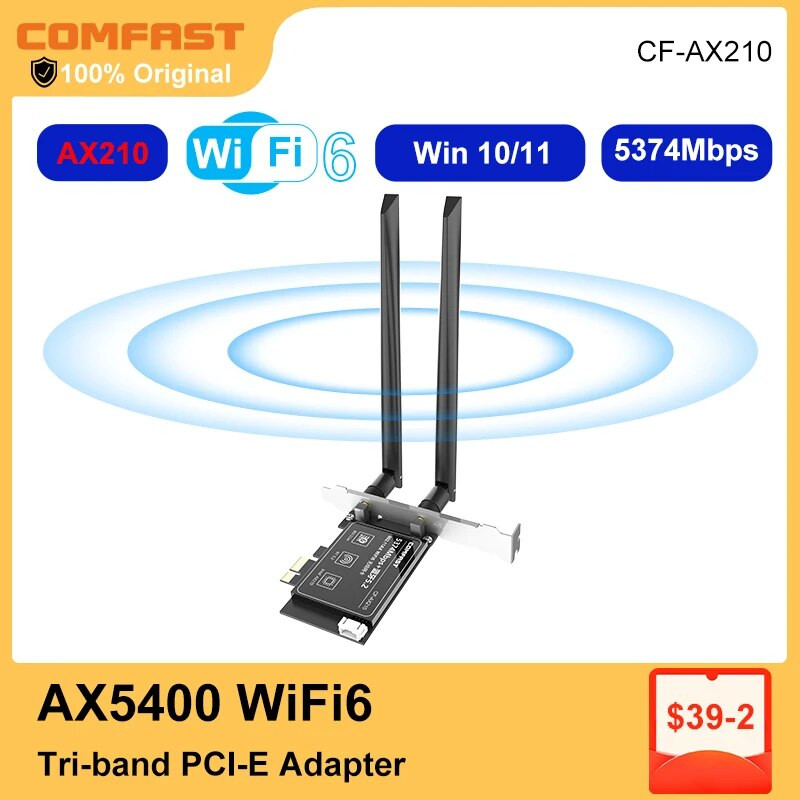 Adattatore wireless PCI Express 1800Mbps Wifi 6 MT7921 Bluetooth 5.2 Dual Band 802.11AX/AC Scheda di rete Wi-Fi Windows 10 11 7 Adattatore wireless PCI Express 1800Mbps Wifi 6 MT7921 Bluetooth 5.2 Dual Band 802.11AX/AC Scheda di rete Wi-Fi Windows 10 11 7