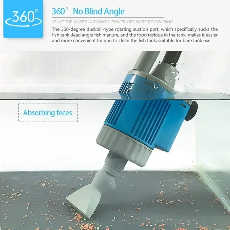Curated visual reference: Visual Reference: Changer Cleaning Filter Fish Aquarium Tool Siphon Electric Gravel Water