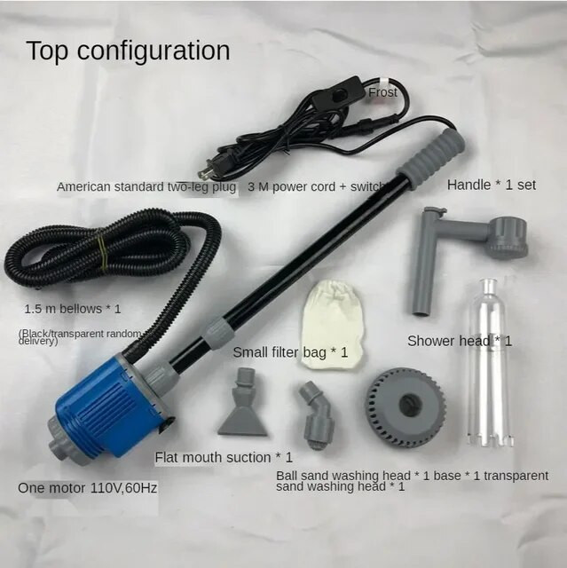 Gallery Detail: Changer Cleaning Filter Fish Aquarium Tool Siphon Electric Gravel Water